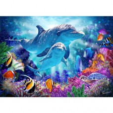 STEVE SUNDRAM GREETING CARD Dolphin Guardian
